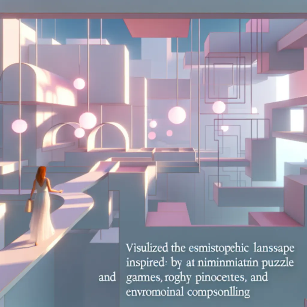 Symboliczne przedstawienie cichej, wizualnej narracji Monument Valley 2